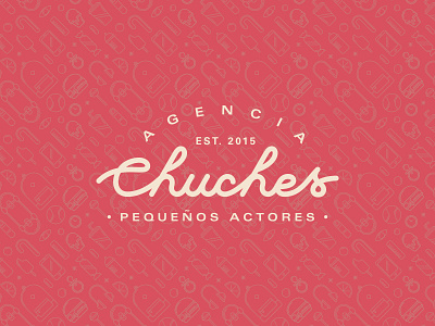 Agencia Chuches actors agency brand branding icon identity lettering logo pattern