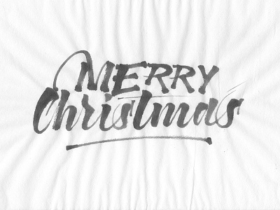Merry Christmas brush calligraphy christmas ink japanese paper lettering rice paper sumi