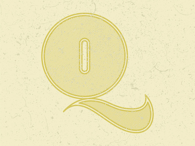 Day 17 / 36 Days of Type - 4th Edition 36daysoftype alphabet charcales letter lettering q texture type typeface vector