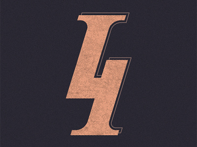 Day 31 / 36 Days of Type - 4th Edition 36daysoftype 36daysoftype04 4 alphabet halftone number numerology texture type typeface