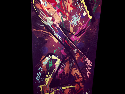 Graffiticanvas S canvas graffiti painting 60x120cm