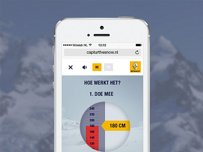 Predict the snow hight in Tignes, France animation app artdirection car css game motion ui ux