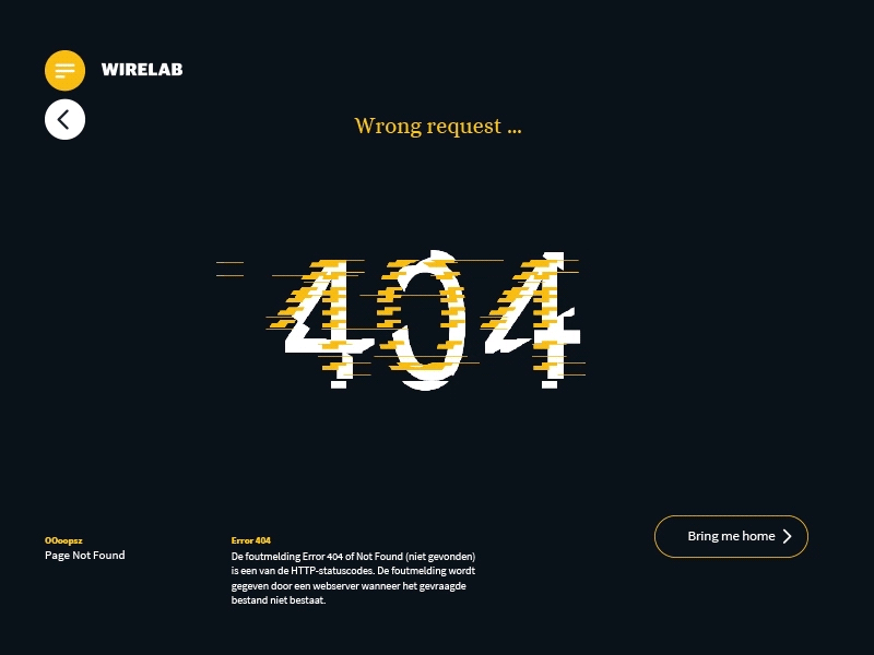 4 Oow 4 404 app crash css design error html ui web