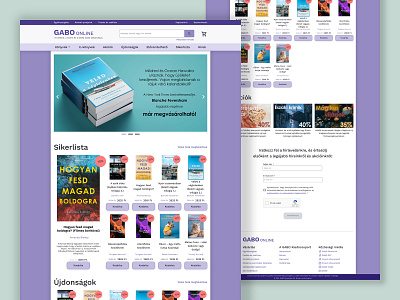 GABO Online - Publisher/Bookshop Website Redesign - Concept