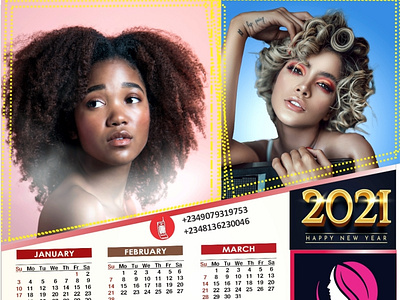 Calendar design for Flora