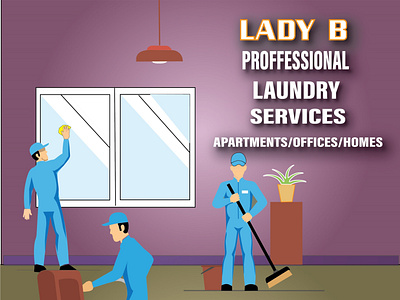 cleaner poster illustration for Lady B