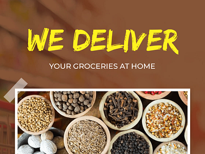 social media poster for food delivery