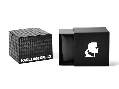 Karl Lagerfeld Package black karl lagerfeld modern package packaging varnish white