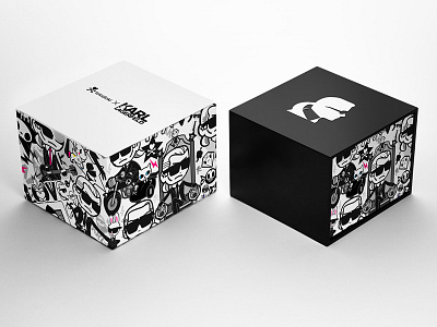 Karl Lagerfeld Toki Doki Package black karl lagerfeld packaging toki doki watch package white