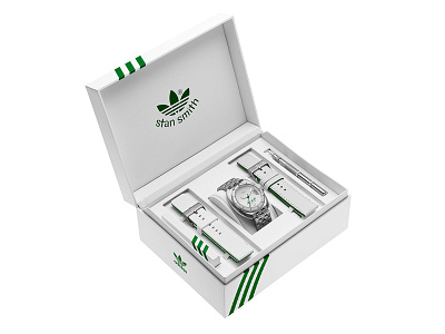 Stan Smith Limited Edition Watch Package adidas green packaging stan smith watch white