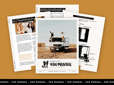 Van Manual E-Book adventure building guide business digital guide dynamo ultima ebook ebooks editorial editorial design layout magazine outdoors page layout vanlife