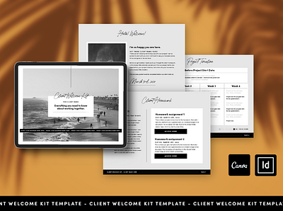 Client Welcome Kit Template digital guide ebook ebook cover ebook layout editorial freelance designer freelancer layout page layout template template design welcome guide welcome kit