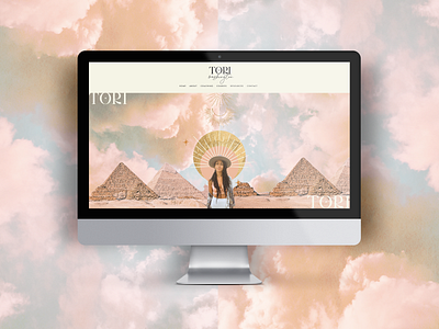 Tori Washington Website Design coach coaching coaching brand collage logo mystical mystical logo pyramids spiritual squarespace squarespace website