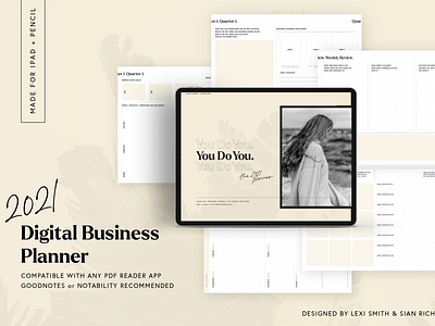 2021 Digital Business Planner business planner calendar design digital calendar digital planner ebook ebook layout editorial design ipad ipad planner layout planner template