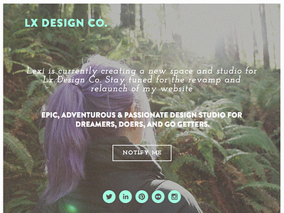 Lx Design Co. Landing page landing page