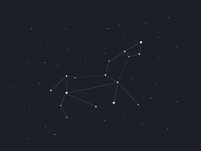 Constellation Illustration 100 day project 100 day project constellation illustration
