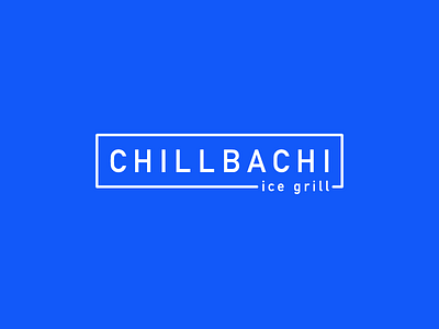 Chillbachi Ice Grill Logo brand identity branding ice ice cream logo minimal modern