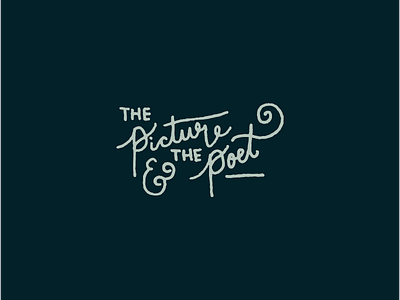The Picture & The Poet Branding brand identity branding drawing hand drawn logo hand lettered hand lettering logo wedding wedding photographer