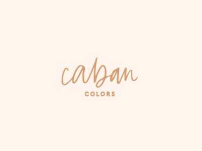 Caban Colors Logo beauty branding caban colors logo nail polish nails