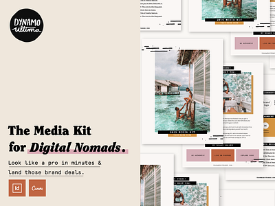 Work From Wherever Media Kit Promo branding layout page layout promo screenshot typography