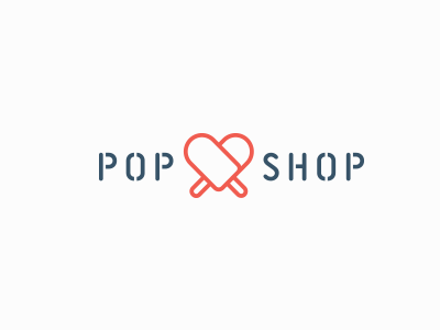 Pop Shop Logo logo popshop popsicles