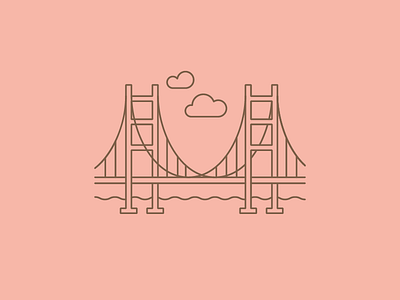 Golden Gate Bridge golden gate bridge pink san francisco sf