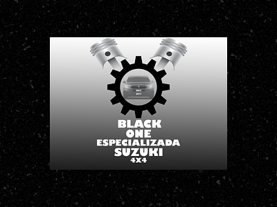 Projeto Logo - Black One Especializada Suzuki