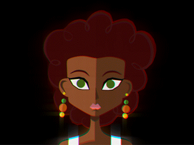 The Warrior animated bounce female gif loop