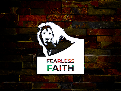 Fearless Faith branding design icon logo vector