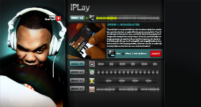 Iplay Zoomed Out app audio bar dj photoshop player track