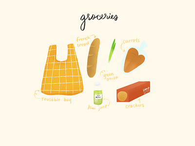 Groceries Illustration