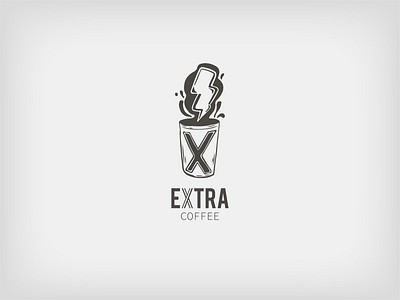 Extra Coffee Logo branding cafe coffee dailylogochallenge graphic design logo