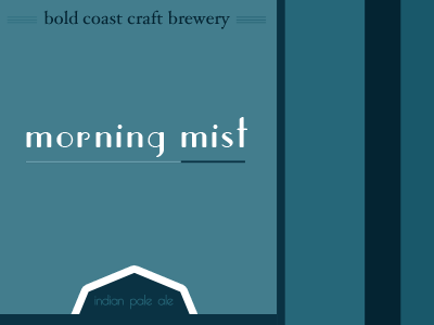 Bold Coast Morning Mist Beer Label