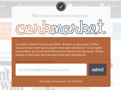 Introducing Corkmarket