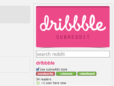 A dribbble subreddit! What?!