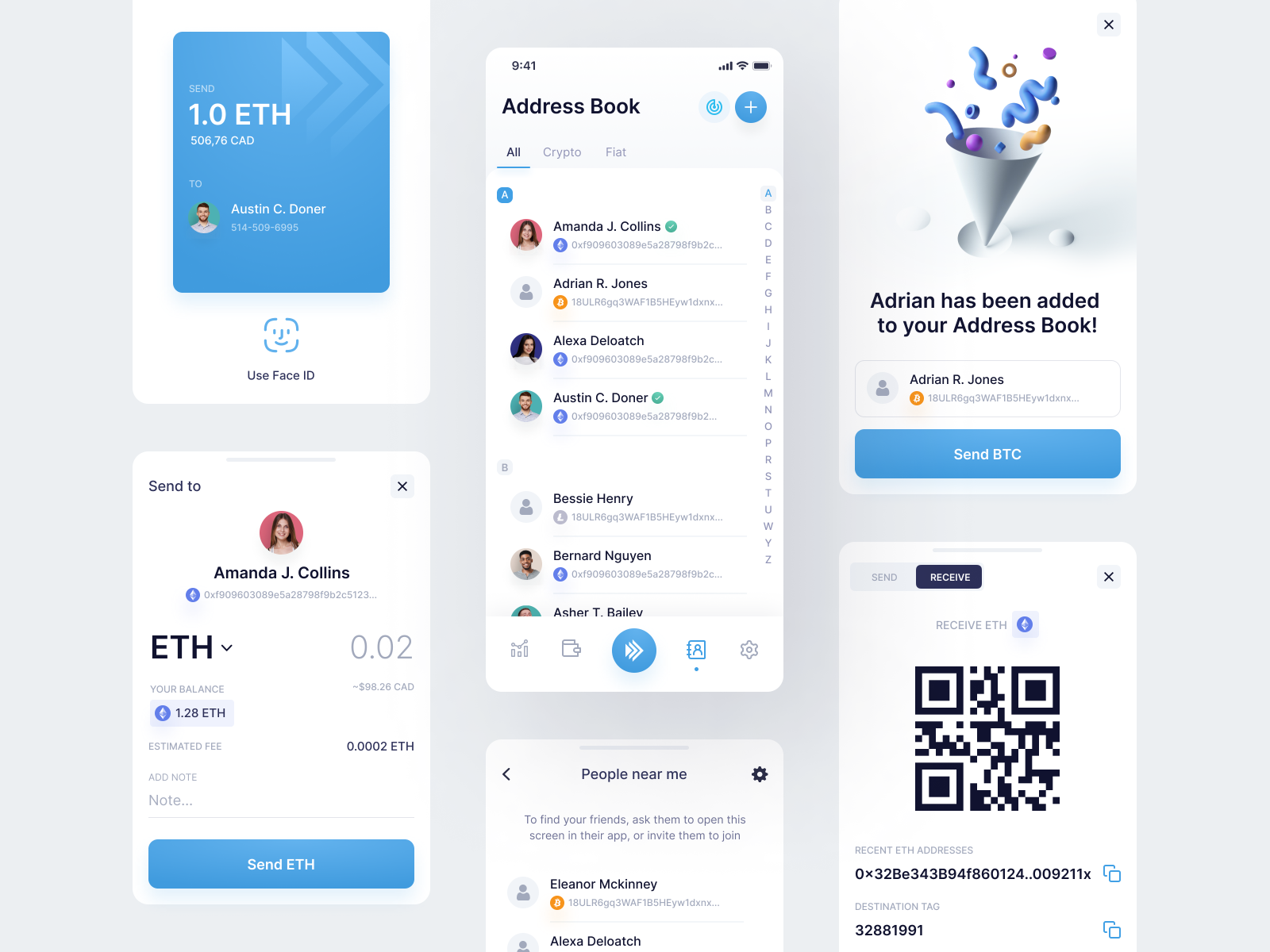 NDAX: Address Book by Mateusz Piatek for Properly on Dribbble