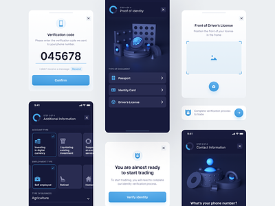 NDAX: Know Your Customer 3d 3d crypto 3d kyc 3d mobile crypto crypto app crypto mobile ethereum exchange know your customer kyc kyc mobile mobile app onboarding trading ui user onboarding ux
