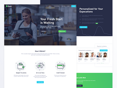 Mint Landing Page