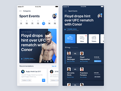 Sport Events App