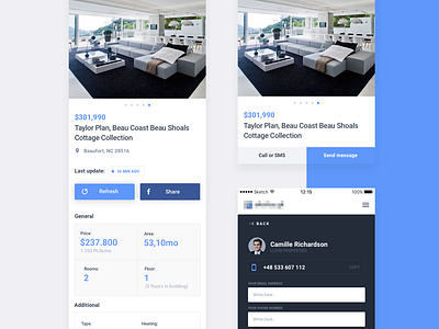 Real Estate Property For Rent And Buy Product Page By Mateusz Piatek On Dribbble