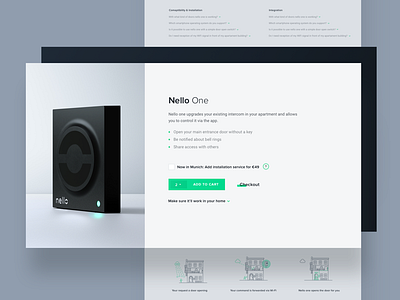 Nello - Product Page device nello page product shop shopping ui web
