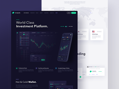 Coinquista - Landing Page