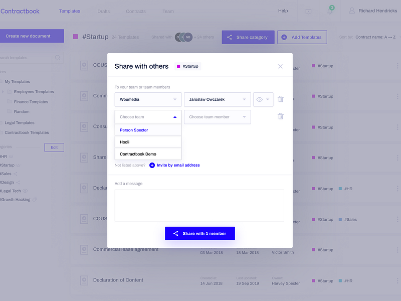 Contractbook - Global Templates Management by Mateusz Piatek for ...
