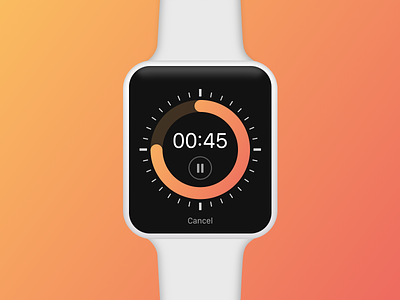 Countdown (Apple Watch App) app apple watch application concept daily ui gradient ui ux