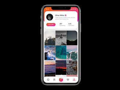 Mobile App - Gallery Transition concept figma figmadesign ios mobile app prototype smart animation transition ui ux