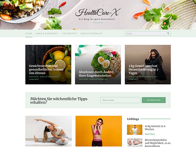 WordPress Website Design For Health Blog