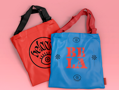 Belaaa bold brand design branding design divertido identity branding templatesdesign totebag