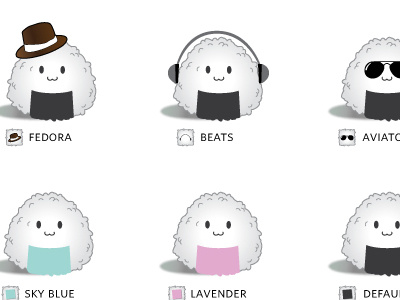 Bento Ballz apple ball character design graphic japan mac rice ux widget