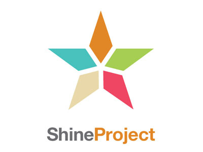 Shine Project campaign church community design graphic high logo outreach religious school sticker student