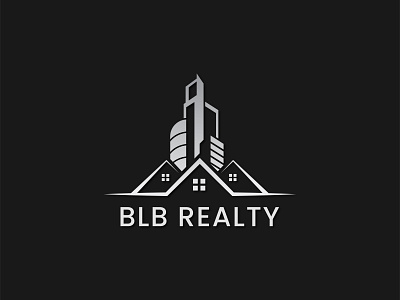 BLB REALTY | REAL ESTATE adobe illustrator brand branding company custom font logo custom logo design graphic design house illustration loans logo logo design modern logo real estate realty rent rent home typography logo ui